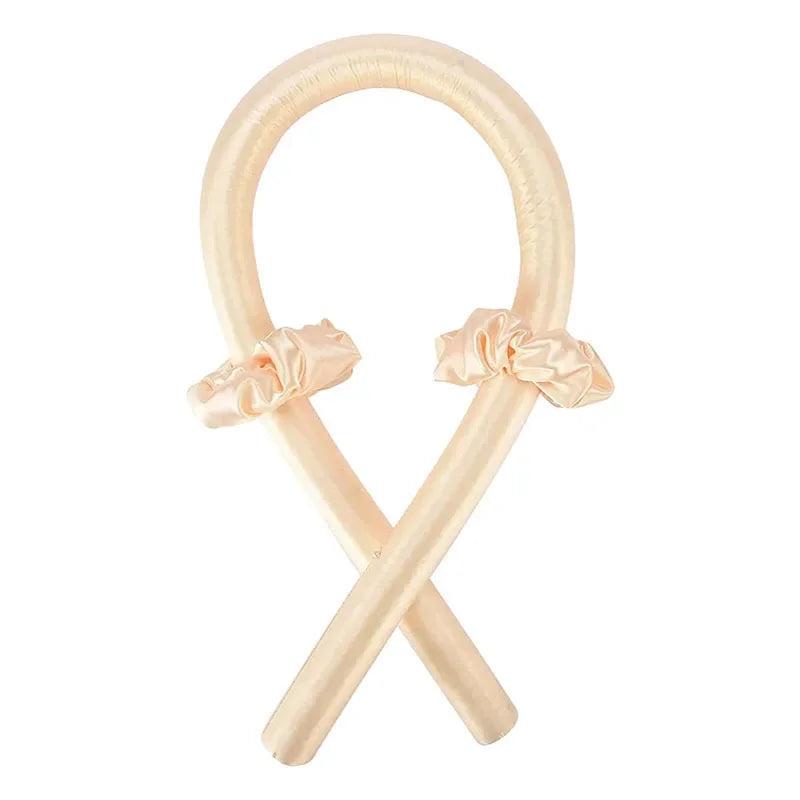 Heatless Curling Rod Headband – No Heat Silk Hair Curlers for Overnight Curls, Soft Sleep-In Ribbon Rollers, Lazy Hair Styling Tool
