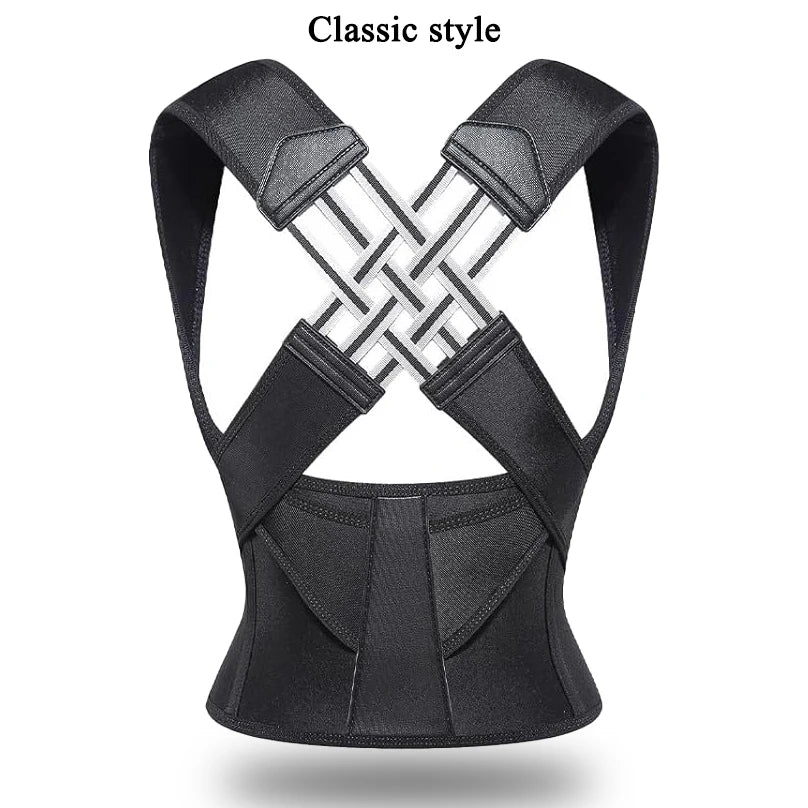 Adjustable Back Posture Corrector Brace – Breathable Back and Shoulder Support for Women, Students, and Kids