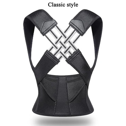 Adjustable Back Posture Corrector Brace – Breathable Back and Shoulder Support for Women, Students, and Kids