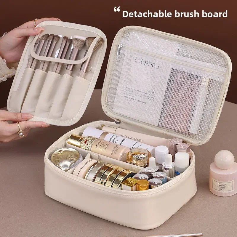Luxury Women's Cosmetic & Toiletry Bag – Large Capacity Portable Travel Makeup Organizer