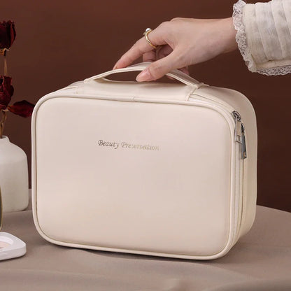 Luxury Women's Cosmetic & Toiletry Bag – Large Capacity Portable Travel Makeup Organizer