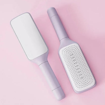 Rotatable Self-Cleaning Hair Brush – Anti-Static Massage Air Cushion Comb with Retractable Bristles for Women