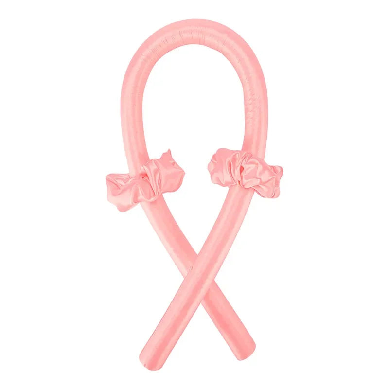 Heatless Curling Rod Headband – No Heat Silk Hair Curlers for Overnight Curls, Soft Sleep-In Ribbon Rollers, Lazy Hair Styling Tool