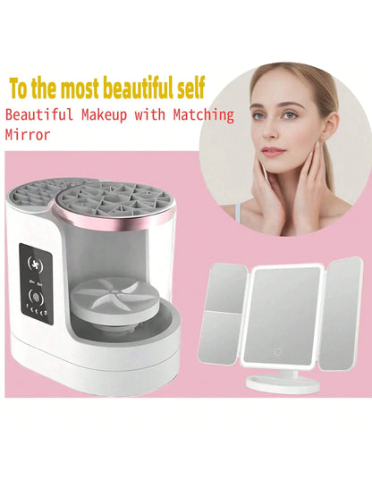 Exclusive Electric Makeup Brush Cleaner, a Cleaning Tool for Makeup Brushes and Foundation.