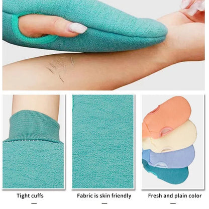 Exfoliating Shower Glove – Bath Body Scrub Mitt for Peeling, Dead Skin Removal, Spa Massage & Deep Cleansing