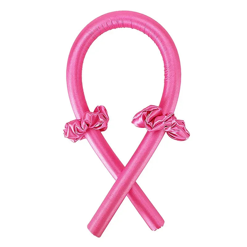 Heatless Curling Rod Headband – No Heat Silk Hair Curlers for Overnight Curls, Soft Sleep-In Ribbon Rollers, Lazy Hair Styling Tool