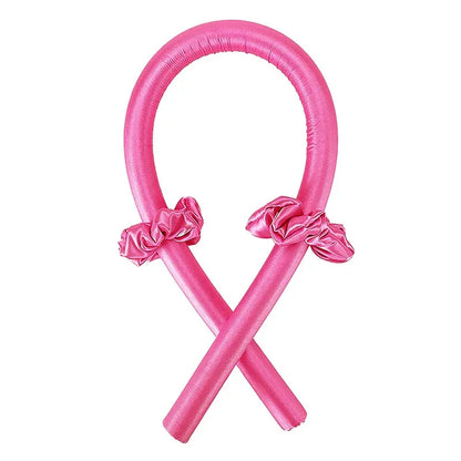Heatless Curling Rod Headband – No Heat Silk Hair Curlers for Overnight Curls, Soft Sleep-In Ribbon Rollers, Lazy Hair Styling Tool