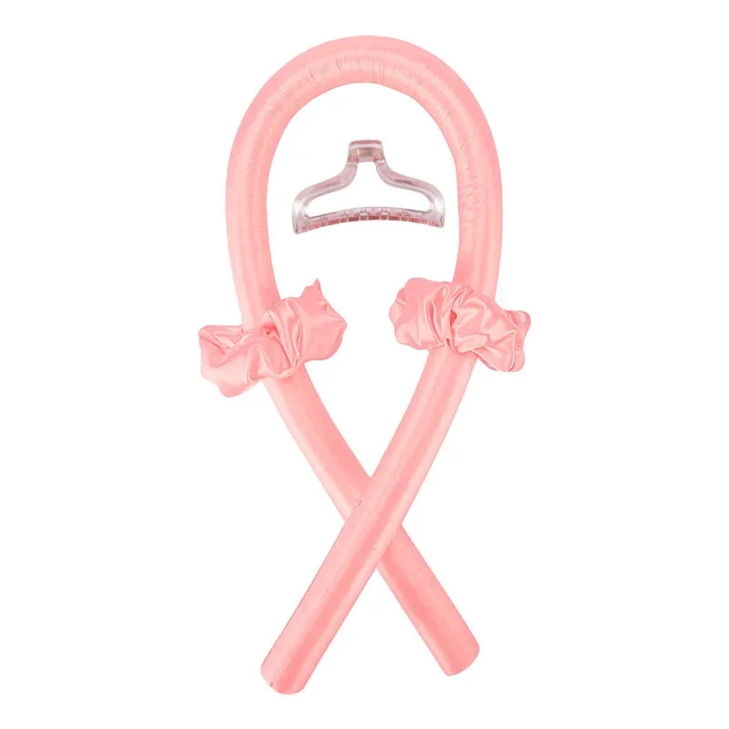 Heatless Curling Rod Headband – No Heat Silk Hair Curlers for Overnight Curls, Soft Sleep-In Ribbon Rollers, Lazy Hair Styling Tool