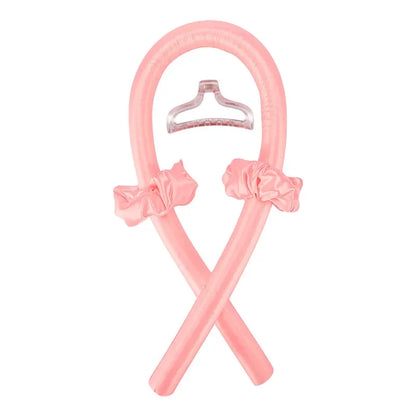 Heatless Curling Rod Headband – No Heat Silk Hair Curlers for Overnight Curls, Soft Sleep-In Ribbon Rollers, Lazy Hair Styling Tool