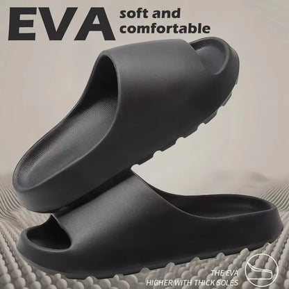 "Coconut Slippers Cloud Sandals – Thick-Soled EVA Slides for Men & Women, Soft Bottom Summer Beach Footwear"