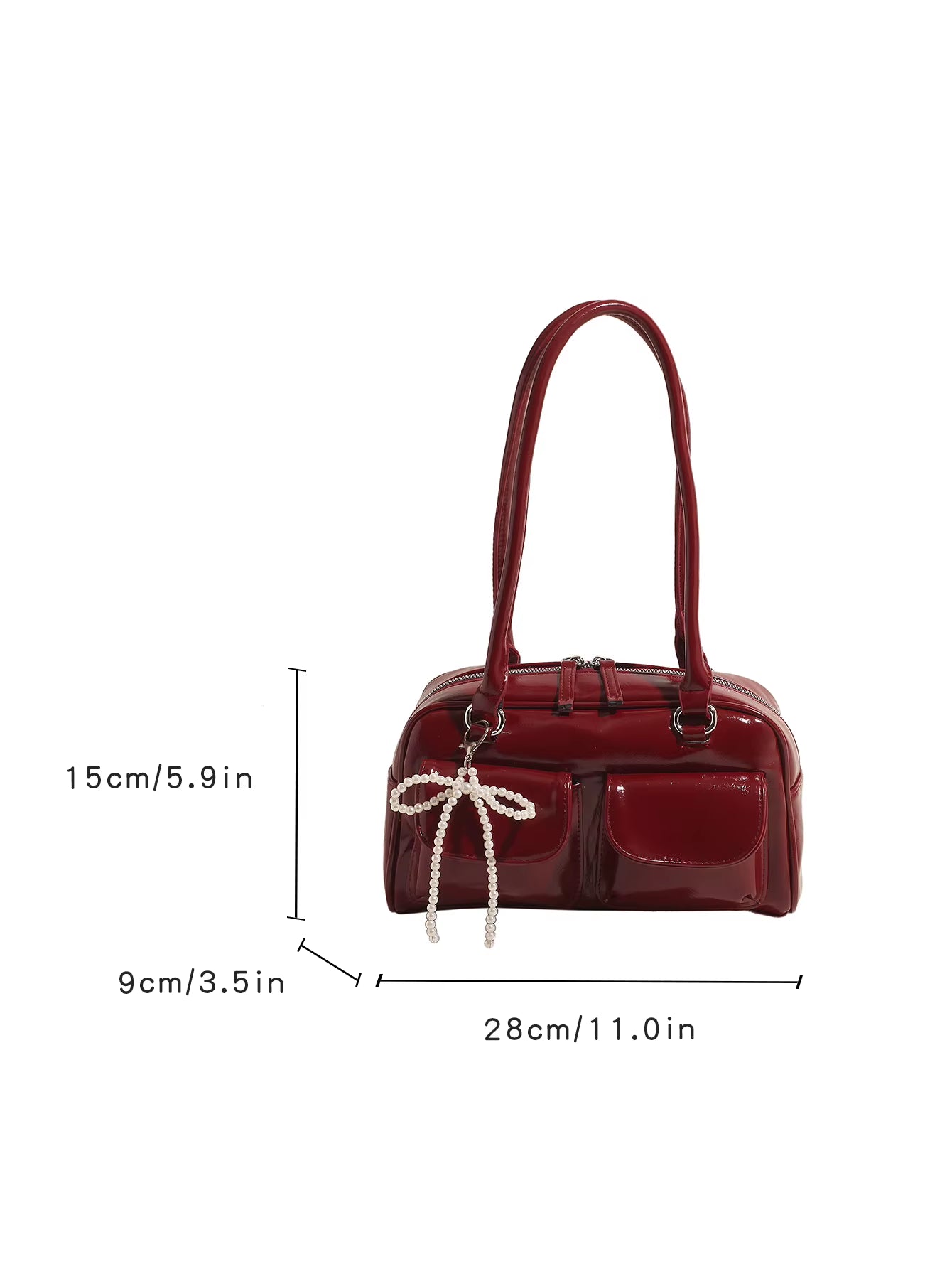 Korean-Style Underarm Bow Shoulder Bag for Women – Trendy, Versatile, and Minimalist Pillow Design